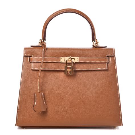 hermes kelly 25 gold epsom|Hermès Kelly 25 Gold Epsom Sellier Ghw .